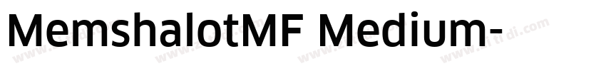 MemshalotMF Medium字体转换